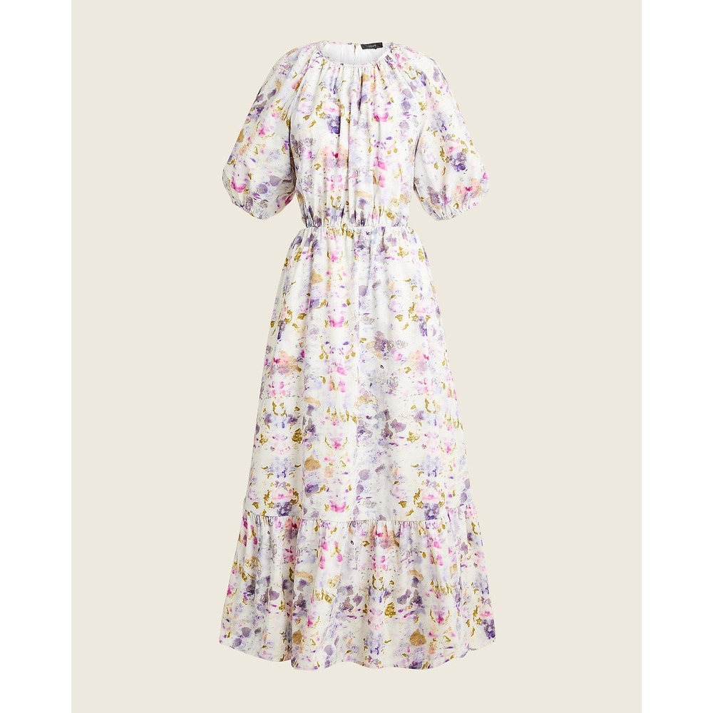 Flora Obscura X J.Crew Kaleidoscope Floral Cutout Dress Cotton 10P Petite 10